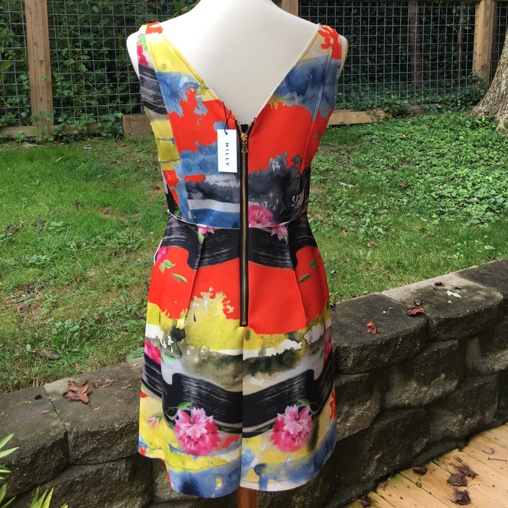 MILLY NWT Seamed Detail Shift Dress